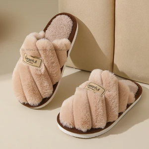 Women's Summer <b>Memory</b> <b>Foam</b> for Slippers Cross <b>Cushioning</b> Anti-Slip EVA Outsole Wholesale Big Discount for Home Bedroom Us - Product Image 6