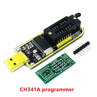 Programmeur USB BIOS Flash CH341 A + Clip SOIC8 + Mémoire Flash SPI 1.8V Adaptateur SOP8 DIP8 + Adaptateur SOIC8 SOP8 à DIP8 Burner Ki