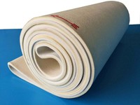 Feutre de couverture Nomex pour machines de presse à chaud à rouleaux Taille personnalisée 8mm 9mm 10mm Feutre Nomex pour machine à sublimation thermique à rouleaux
