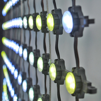 P55 écran d'affichage de rideau en maille de Pixel vidéo LED doux et léger pour l'extérieur