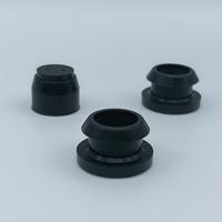 Grommets de protection en caoutchouc silicone noir étanches sur mesure pour câbles et fils