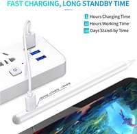 Pena Stylus Pro Best Seller dengan Fitur Palm Rejection, Logo Terukir Laser, Pengisian Daya Tipe-C, Bahan Aluminium untuk iPad Pro 2025
