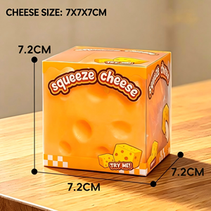 Creative Simulation Thermoplastic <b>Rubber</b> 7cm <b>Block</b> Cheese Slow-rebound Stress-relief Toysqueeze Squish Anytime De-stress - Product Image 4