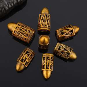 Kit de dés polyédriques creux en métal Bullet D&D, 7 pièces, accessoires de jeu de société RPG en vrac - Product Image 4