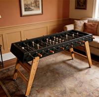 Mesa de Futbolín de Diseño Italiano de Alta Gama con Construcción de Madera para Villas de Lujo, Mesa de Fútbol para Entretenimiento en el Hogar