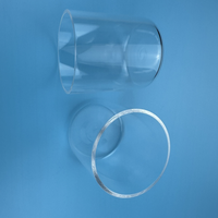 Tube en verre de quartz poli au feu transparent de grand diamètre personnalisé tuyau de quartz clair pour les services de pliage, de coupe et de soudage