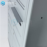 Boîte aux lettres Usps commerciale à chargement frontal avec 19 compartiments pour locataires et 2 casiers à colis-Boîte aux lettres polyvalente à double colonne
