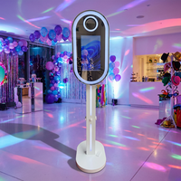 FANTASY VIEW 2026 Nouveau Modèle 13.3 Miroir Magique Photo Booth Ovale Selfie DSLR Écran Tactile Impression Instantanée Flight Case Garantie 3 Ans