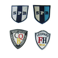 Logo brodé 3D complet avec bordure en sergé pour vêtements, sacs ou chapeaux