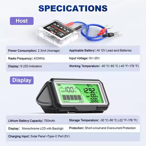 ANCEL BM200 PRO 12V LED Car Battery Tester Monitor Head-Up Display Impermeable SOH SOC Carga Batería Capacidad Analizador Herramientas - Product Image 5