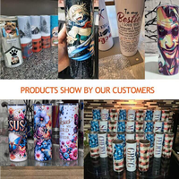 Gobelets fins de 20 oz pour sublimation, en acier inoxydable, disponibles en stock aux États-Unis