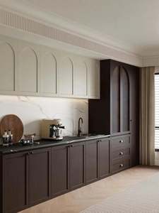 Walnut Retro Style Sideboard Practical Dining Room <b>Furniture</b> for Apartment Hotel Living Room General Home <b>Furniture</b> Made Wood - Product Image 2