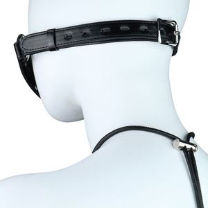 Ataduras de Cuero con Tapón Bucal para Mujer, Accesorio Ajustable para Disfraces de Pareja y Cosplay - Product Image 3