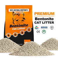 Litière pour chat en bentonite concassée 10L 25L, forte absorption, faible poussière, contrôle des odeurs, vente en gros directe usine
