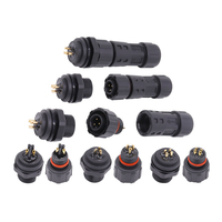 AOHUA connecteur de câble de connexion de type soudé M12 femelle-2PIN 3PIN 4PIN éclairage Led connecteur étanche IP68 Led prise de fil