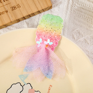 Lot <span class=keywords><strong>de</strong></span> pinces à cheveux <span class=keywords><strong>sirène</strong></span> scintillantes pour enfants, barrettes BB <span class=keywords><strong>de</strong></span> dessin animé, pinces latérales pour petites filles, écologiques et multi-usages - Product Image 3