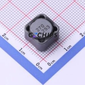 Inducteur de puissance CDRH127NP-270MC SMD, 12x12mm (Inductance : 27uH) (Précision : 20%) Courant nominal : 3,4A - Product Image 1
