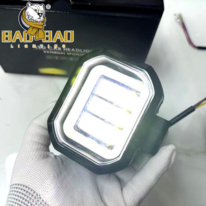 Luz de Trabajo LED BAOBAO Blanca y Amarilla de Plástico y Aluminio, Luces Auxiliares de Trabajo con 3 Lentes Xemon LED STAR PLUS para JEEP SUV - Product Image 3