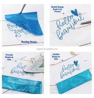 Rouleau de vinyle de transfert de chaleur Premium Flock HTV pour T-shirts fer sur vinyle facile à couper et à désherber pour Cricut et presse à chaud
