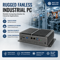 Mini-ordinateur industriel sans ventilateur I5 10210U, double LAN, 6 ports COM, Windows/Linux, personnalisable OEM/ODM, en stock