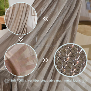 1-ألياف الفضة-مضادة للبعوض لحماية سرير الأطفال حديثي الولادة - Product Image 2