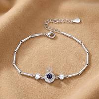 Bracelet personnalisé avec projection photo couronne – Cadeau souvenir mignon et tendance avec chaîne de projection photo