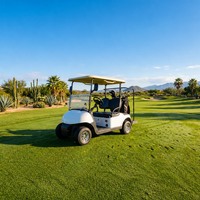 Voitures de golf électriques tout-terrain 4x4 Skywork Lifted pour la chasse en forêt, 6 places avec moteur AC 72V