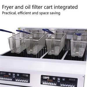 الكمبيوتر مقلاة كهربائية عميقة مع ماكينة فلترة الزيت للبيع - Product Image 4