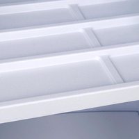 Comptoir promotionnel pliable en PP/ABS durable avec support métallique et logo personnalisé pour salon professionnel – Stable