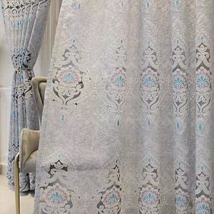 Vente directe d'usine : Rideaux de salon brodés de style européen personnalisables et rideaux occultants pour chambre à coucher - Product Image 5