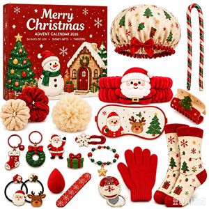 Calendario de Adviento con Caja Sorpresa Navideña, Unicornio, Sirena, Joyería, Regalo Navideño para Niñas - Product Image 1