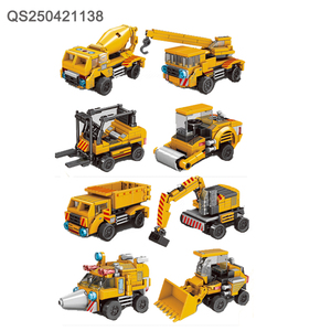 QS desain baru Kdis Set bata mobil balap edukasi plastik ABS 8 1 blok bangunan kendaraan tarik belakang hadiah mainan DIY untuk usia <span class=keywords><strong>3</strong></span> + - Product Image 3