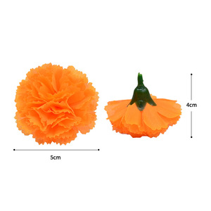 Flores Artificiales de Clavel Dongchen Crafts, 5 cm, Flor de Seda Amarilla, Decoración para Bodas, Decoración para el Hogar - Product Image 5