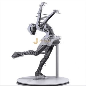 Escultura Moderna, Duradera, Multifuncional, Impermeable, de Acero Inoxidable Estilo Art Deco, de Forma Irregular, para Paisajismo y Plazas - Product Image 3