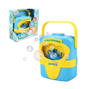 Outdoor Toy for Kids Oil Tank Shape Automatic Bubble Maker Toy with Solution Bubble Machine for Party with Music Lamplight