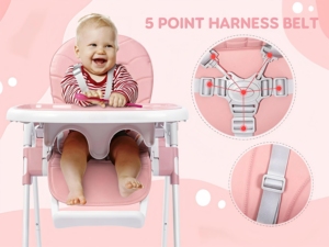 IVOLIA EN14988 plastica multifunzionale di <span class=keywords><strong>alta</strong></span> qualità in metallo installazione gratuita capretto bambini bambino mangiare alimentazione pranzo seggiolone - Product Image 3