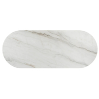 Ensemble table et chaises de salle à manger Kumusi, style italien, luxe léger, pour petites maisons, table rectangulaire minimaliste en marbre blanc Volakas
