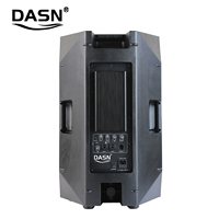 DASN SCH15HB Enceinte active professionnelle en plastique pleine fréquence de 15 pouces 450W RMS pour DJ en plein air, scène, cinéma maison, système de sonorisation