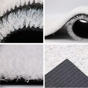 Gazon artificiel blanc <span class=keywords><strong>de</strong></span> haute qualité, résistant aux UV, facile à installer en extérieur, vente en gros, gazon synthétique souple - Product Image 5