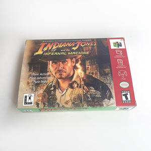 <span class=keywords><strong>Indiana</strong></span> Jones et l'Infernal Machine <span class=keywords><strong>USA</strong></span> Version N64 Box avec plateau Cartouche de jeu de remplacement pour jeux N64 - Product Image 2
