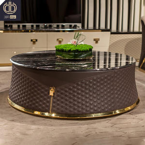 Juego de sofás modernos de cuero puro para sala de estar, <span class=keywords><strong>muebles</strong></span> modernos de lujo para el hogar, color marrón - Product Image 4