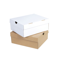 Boîtes de rangement télescopiques en papier kraft recyclable avec œillets argentés, organisateur de chaussures et cadeaux, multicolores, logo personnalisé, vente en gros
