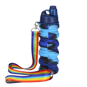 Bouteille d'eau pliable en silicone portable de 500 ml, tasse en silicone pour la randonnée, les voyages et les activités de plein air - Product Image 3