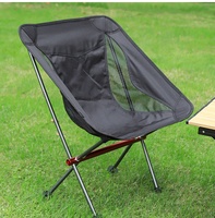 Chaise pliante d'extérieur moderne en alliage d'aluminium avec dossier en tissu Oxford, modèle TK-11, très portable, pour la maison, le camping et la pêche