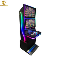 Borne d'arcade à écran double de 23,8 pouces avec éclairage LED et jeux tactiles