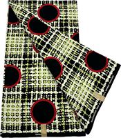 Kain Cetak Lilin Afrika 100% Katun Beige Coklat Simbol Tribal Kain Tekstil Lilin Ankara untuk Menjahit Gaun Kain Katun Bernapas