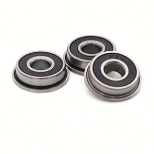 F63800ZZ Flanged Bearing 10x19x7mm Long Life Oil Lubricated Chrome Steel <b>Micro</b> Small Flange Bearing - Product Image 1