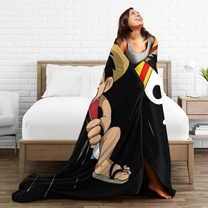 Plaids rétro en peluche à thème anime et <span class=keywords><strong>manga</strong></span>, couverture chaude et originale pour chaise, canapé, printemps, automne, dérivés d'anime - Product Image 4
