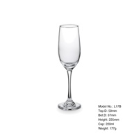 Verres à vin de qualité supérieure de 220 ml, gobelets en verre, vente en gros, verres à champagne de qualité supérieure pour usage commercial