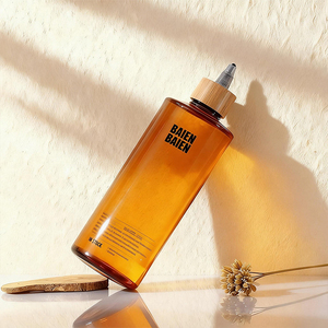 Free Samples 60ml 120ml 150ml 250ml Clear Amber <strong>Squeeze</strong> <strong>Plastic</strong> Paint Ink Hair Oil Applicator <strong>Bottle</strong> with Bamboo Twist Top Cap - Product Image 4
